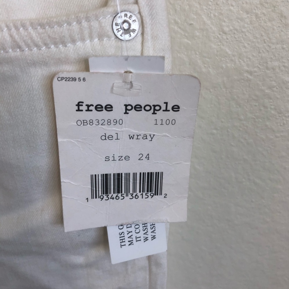 NWT Free People Del Wray White Skinny Jeans - Picture 3 of 8